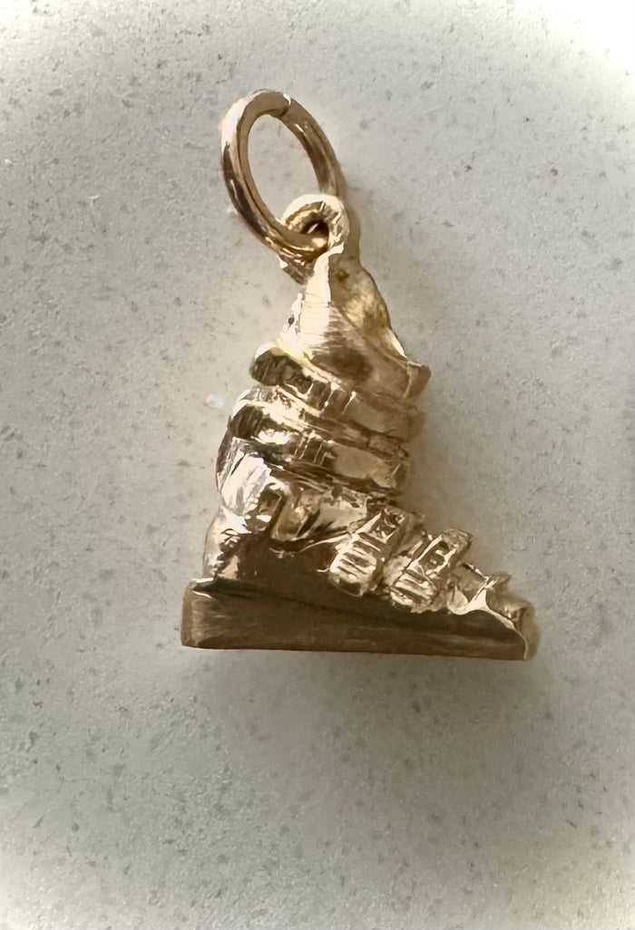 14k Gold Small Ski Boot