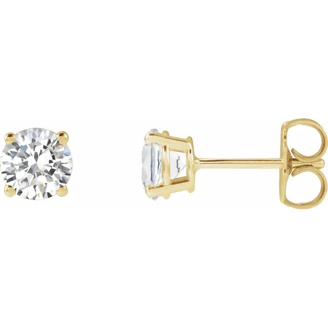 1 Ctw 4 Prong Lab-Grown Studs