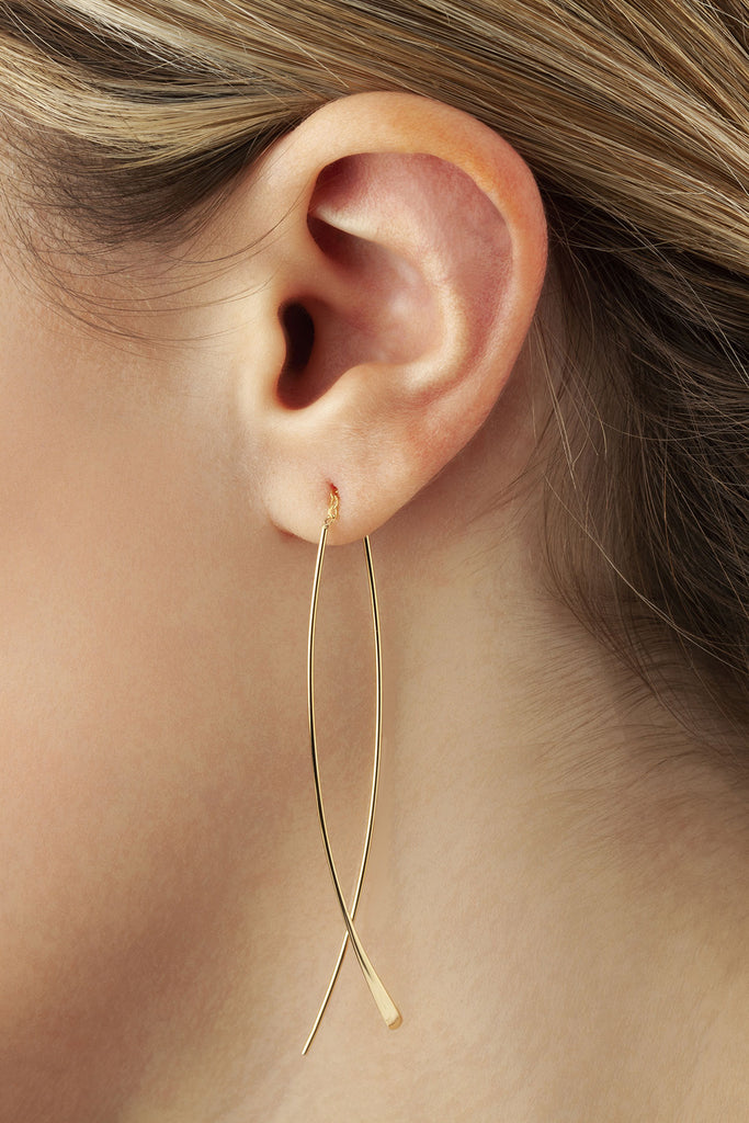 Long Gold Threader Earring