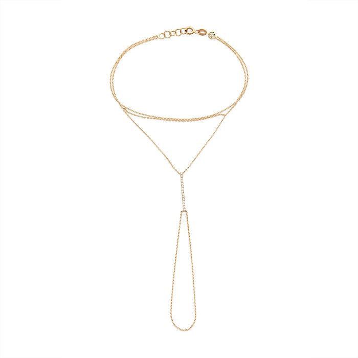 Diamond Bar Hand-Chain