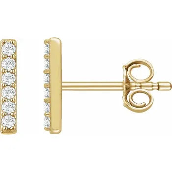 Diamond Bar Studs