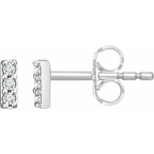 LabGrown Diamond Bar Studs