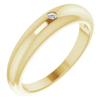 Small Diamond Dome Ring