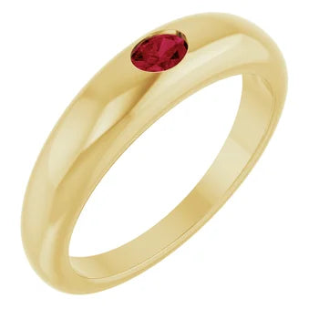 Ruby Dome Ring