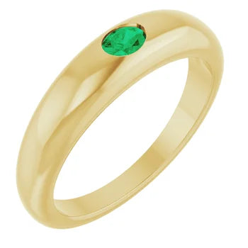 Emerald Dome Ring