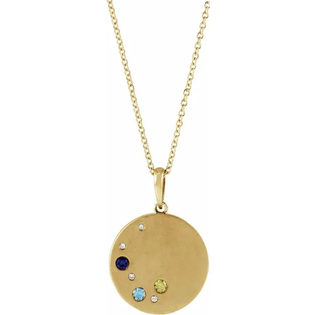 Customizable Family Circle Necklace