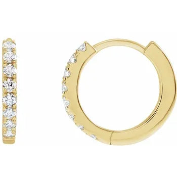 12mm Diamond Huggies
