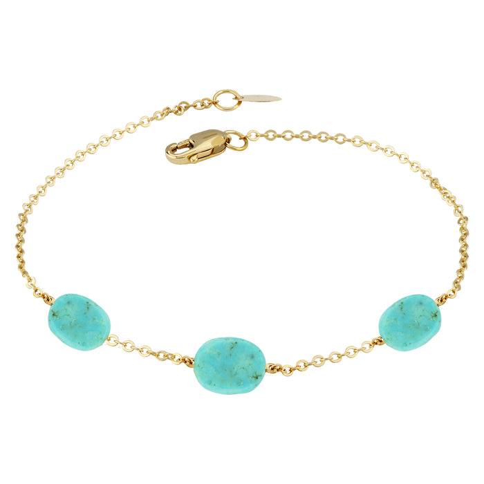 Turquoise Nugget Bracelet