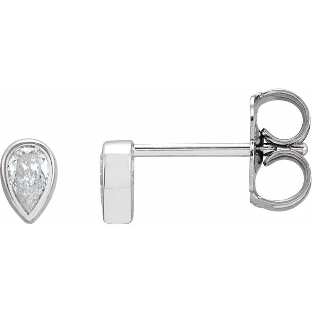 1/5 CTW Lab-Grown Diamond Pear Studs