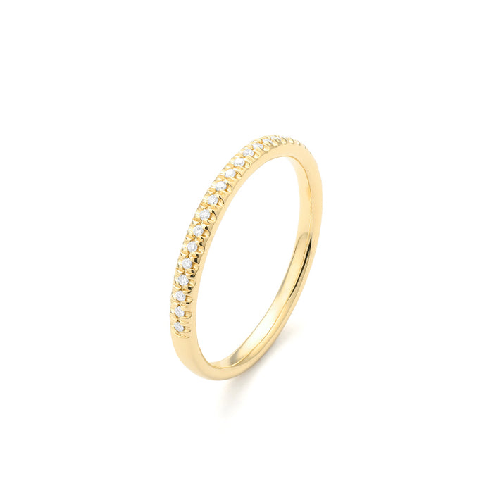 Half Eternity Diamond & special “Diamond Cut” Band