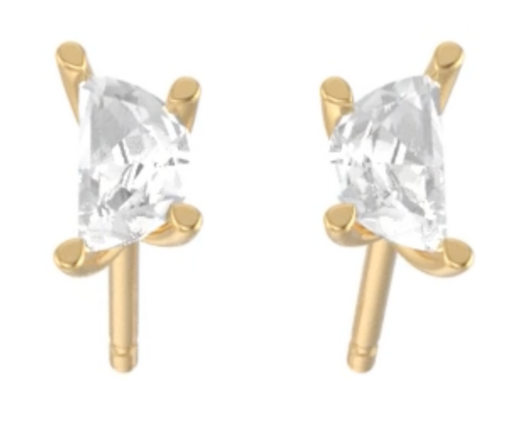 New Moon Diamond Studs