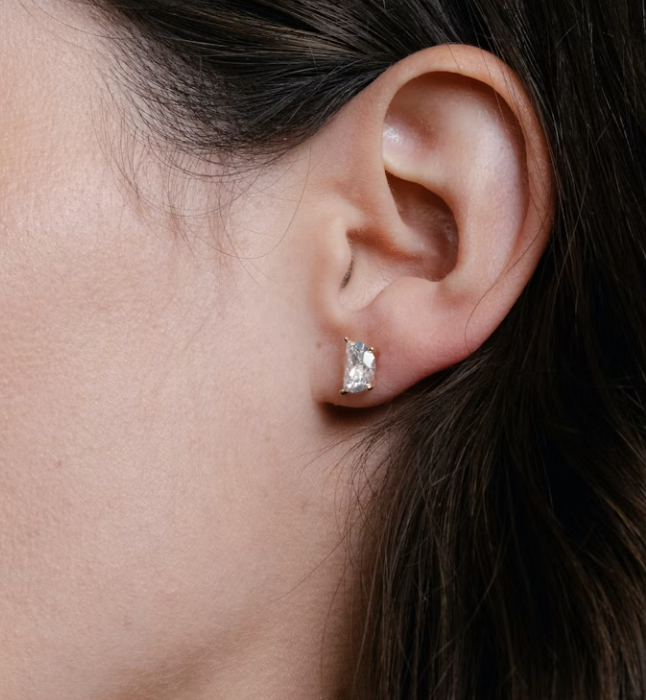 New Moon Diamond Studs