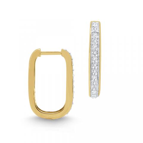 Rectangle Diamond Hoops
