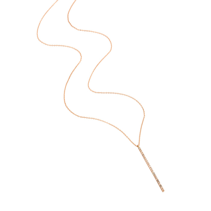 Kismet Rose GOld Lumiere Stick Necklace