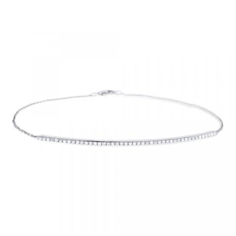 Delicate Diamond Bar Bracelet