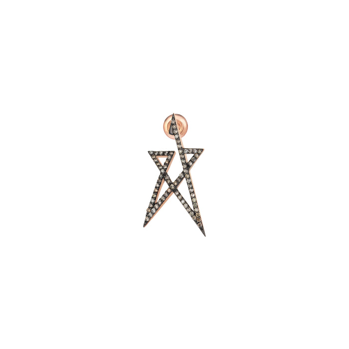 Modern Star Diamond Earring