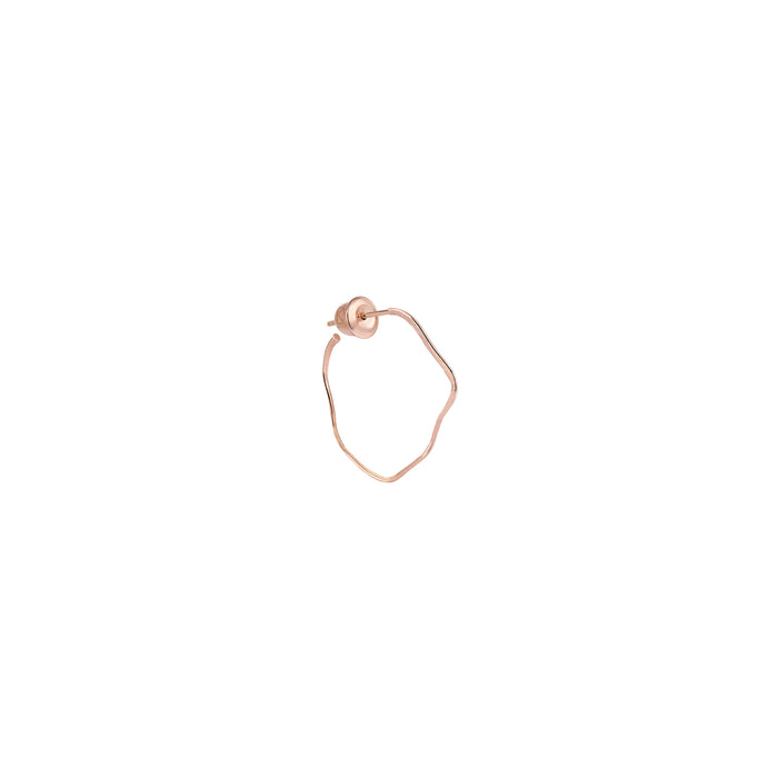 Crooked 14k Gold Hoop