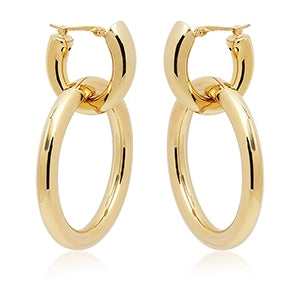Oval Double Hoop
