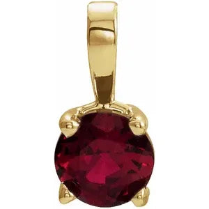 Ruby Pendant 4mm