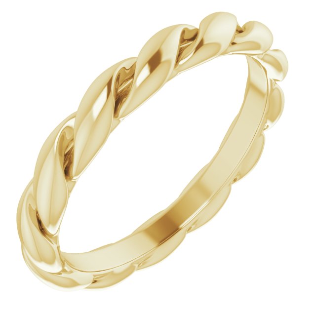 14k Recycled Gold Twist Band