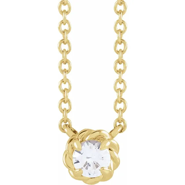 Twisted Diamond Pendant