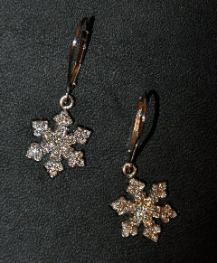 Custom Diamond Snowflake Earring