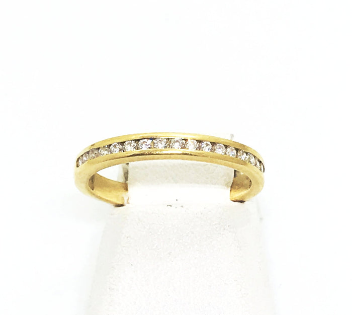 14k Yellow Gold Size 6 Diamond Ring