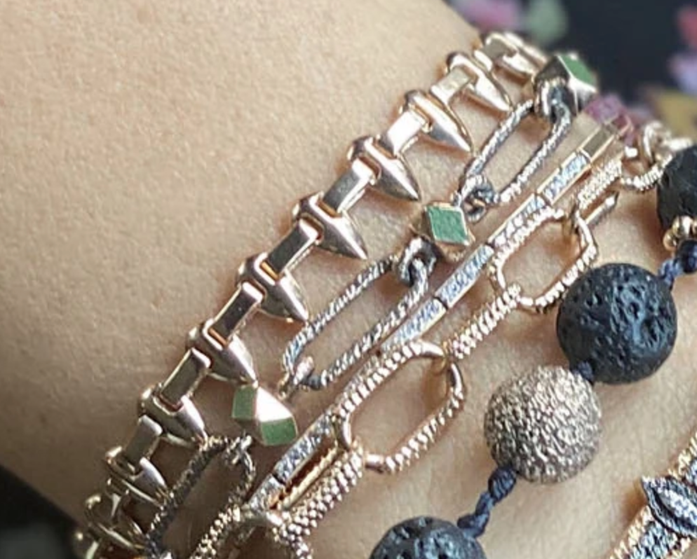 14k Solid Roslow Gold Chain Bracelet
