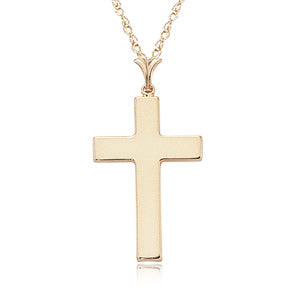 Classic Large 14k Simple Cross
