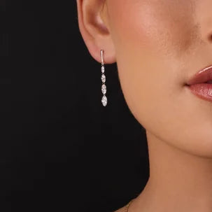 1.5 Ctw Lab-Grown Diamond Marquise Earrings