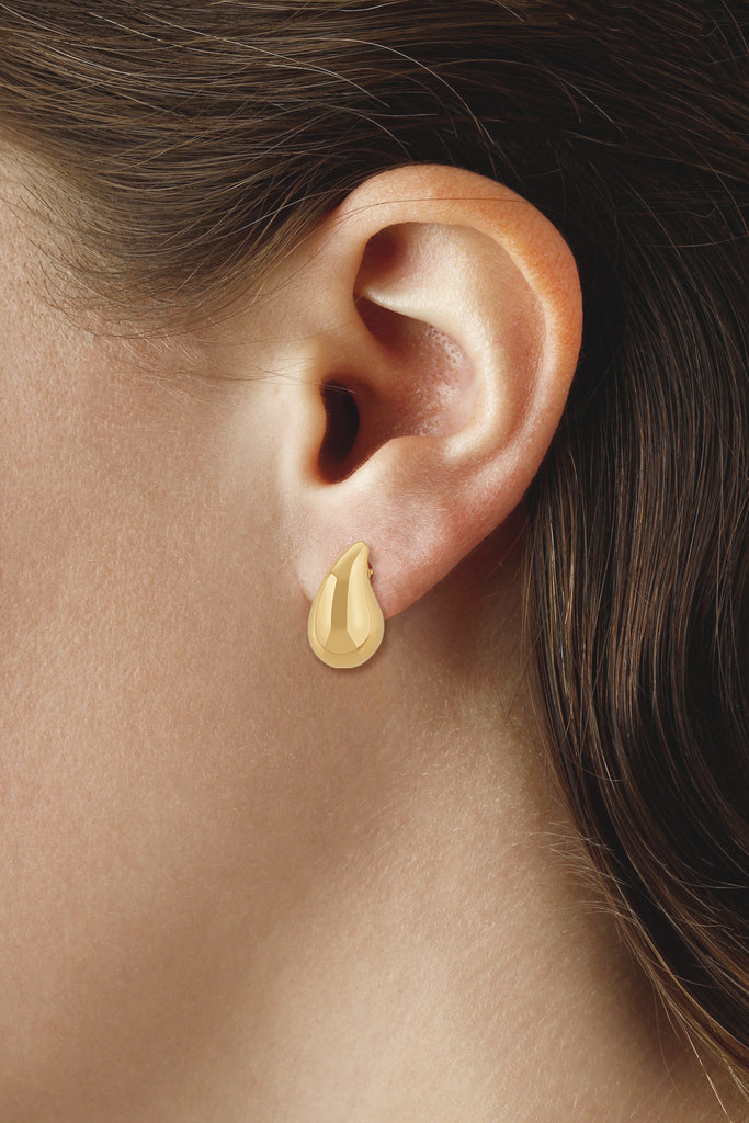 14k Gold Teardrop Earrings