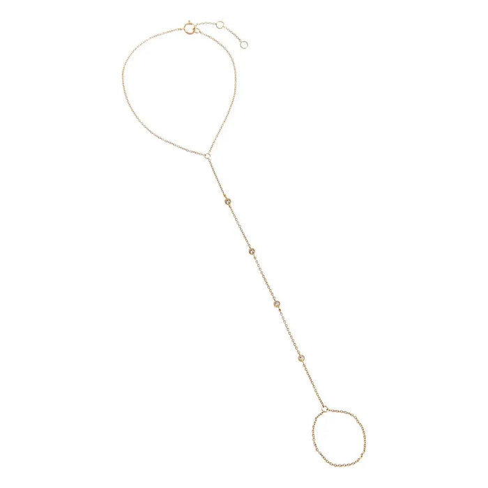 Diamond Bezel Set Hand Chain