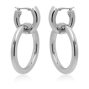 Double Oval Link Hoops