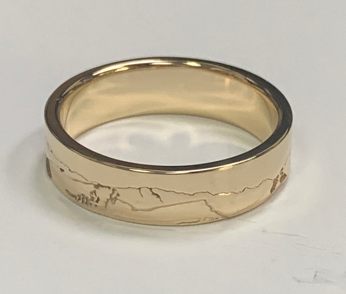 Custom Mountain Range Ring