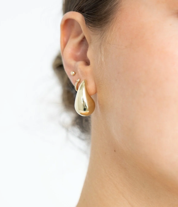 14k Gold Teardrop Earrings