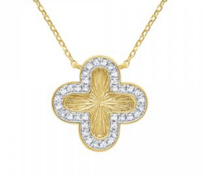 14k Clover Necklace