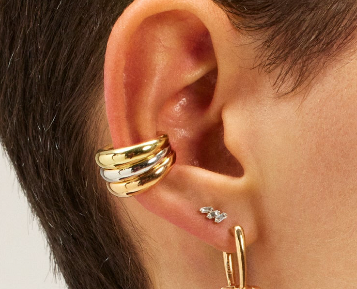 18k Mixed Gold Cuff