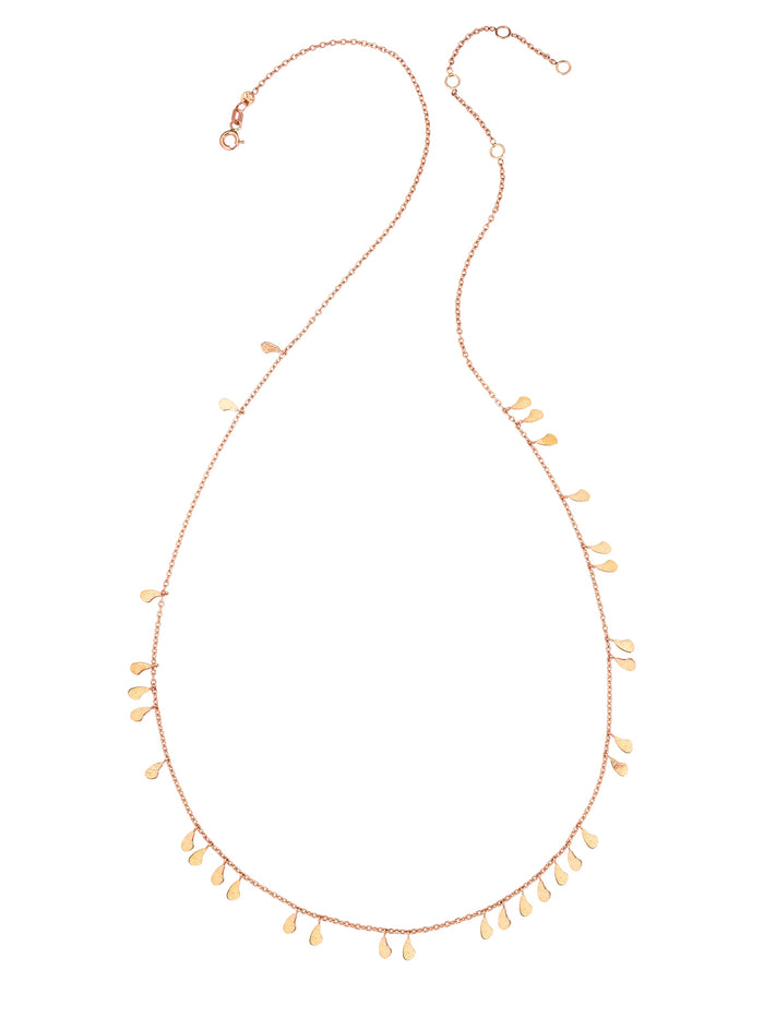 Rose Gold Pomegranete Seed Necklace
