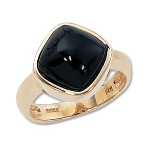 ONYX 14k Gold Bold Ring