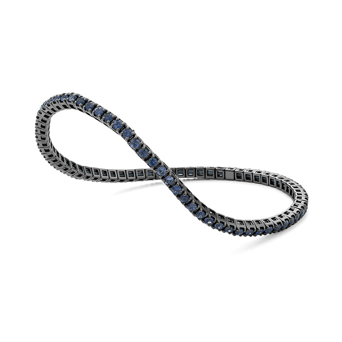 Blue Sapphire Stretch Tennis Bracelet