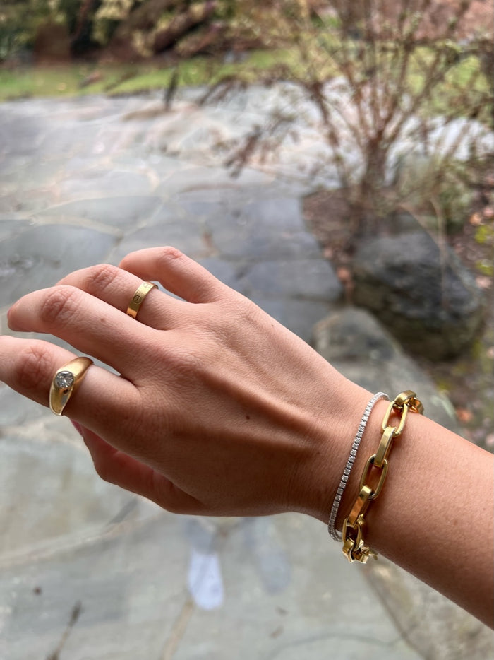 14k Gold Bazaar Link Bracelet